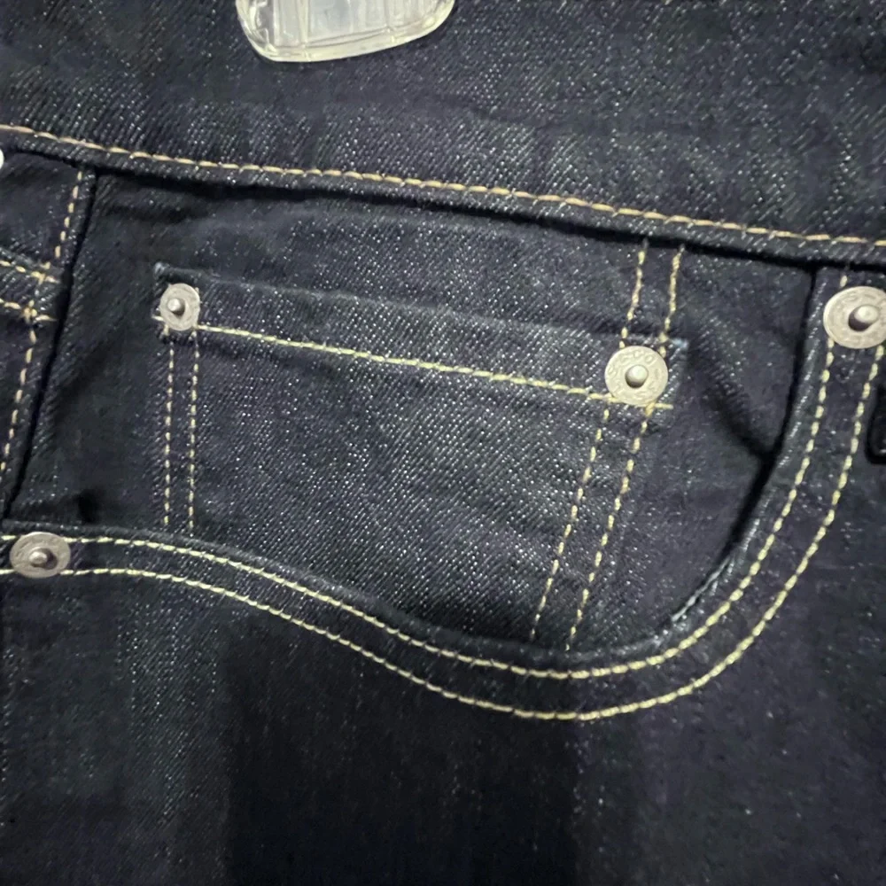 Levi’s 502 Mens Dark Denim Jeans 36 x 30 - Picture 5 of 10